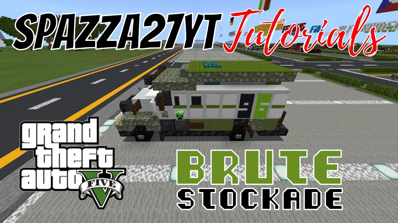 Minecraft GTAV Brute Stockade Money Truck Tutorial