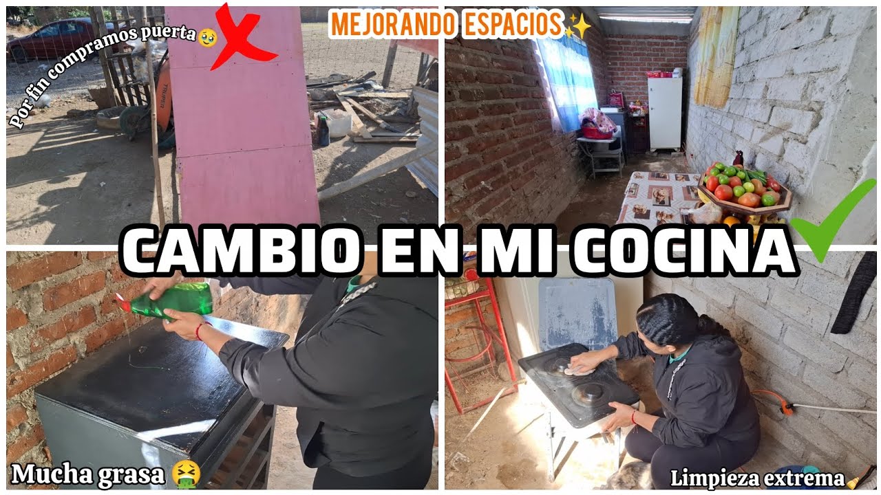 TRANSFORMANDO mi HUMILDE COCINA..✅️/LIMPIEZA EXTREMA🧹+MEJORANDO ESPACIOS SIN GASTAR💯MOTIVATE💪