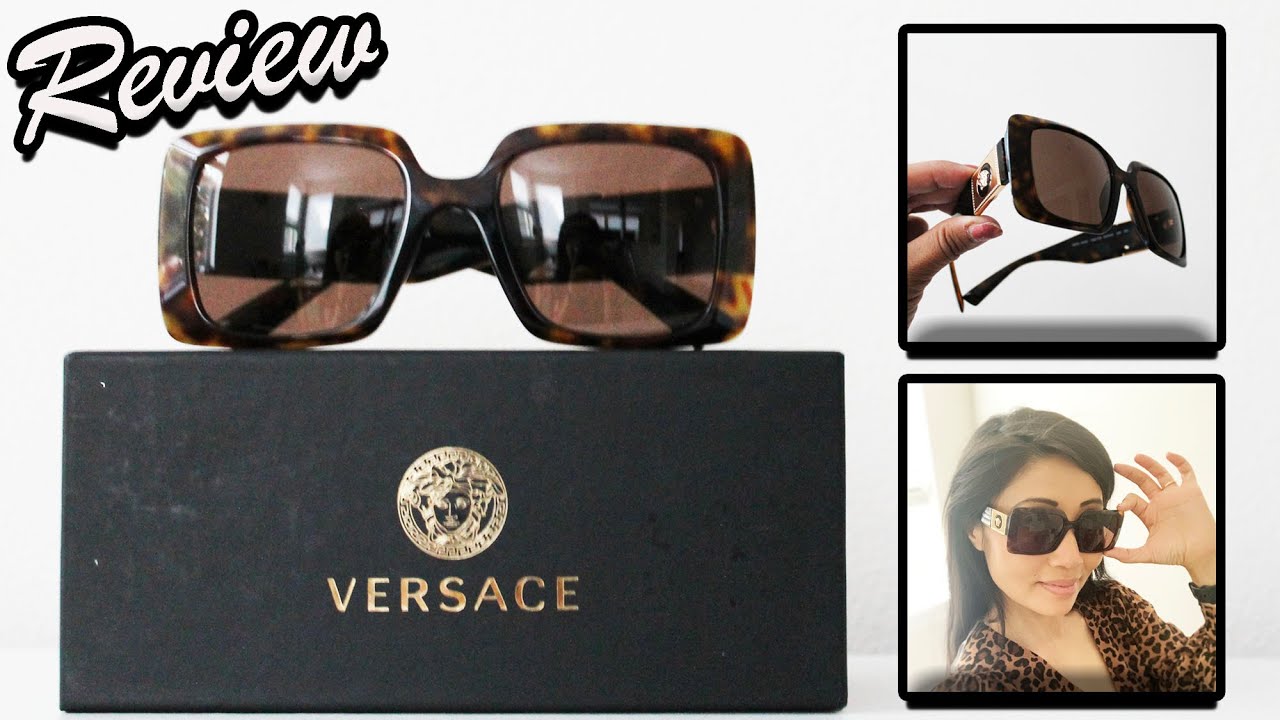 Versace VE4405 Women's Rectangular Sunglasses Review ● Mompreneur Life ❤️