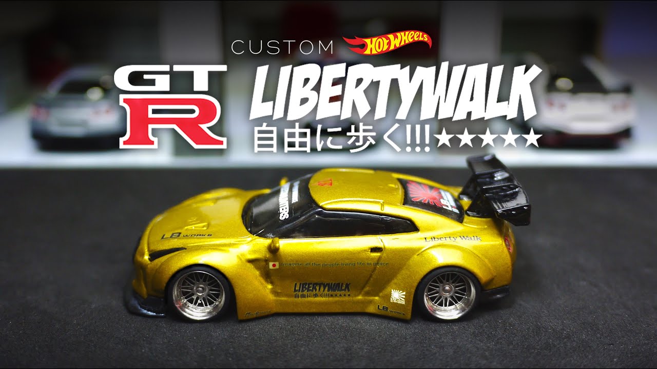 Nissan GT-R R35 Liberty Walk Custom Hot Wheels