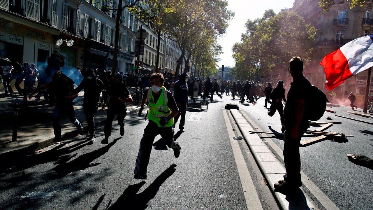 Paris climate protest turns violent