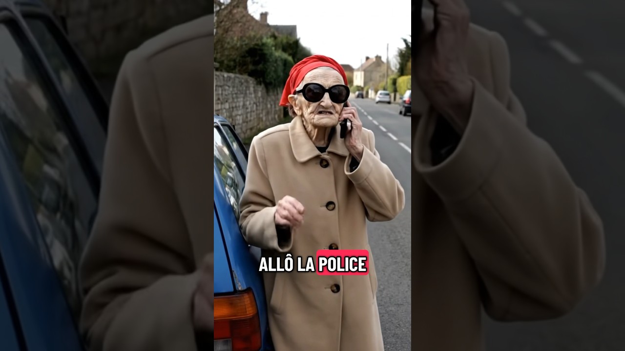 Mamie Gis&egrave;le et la police 😂 #humour #france #blague #ai #drole