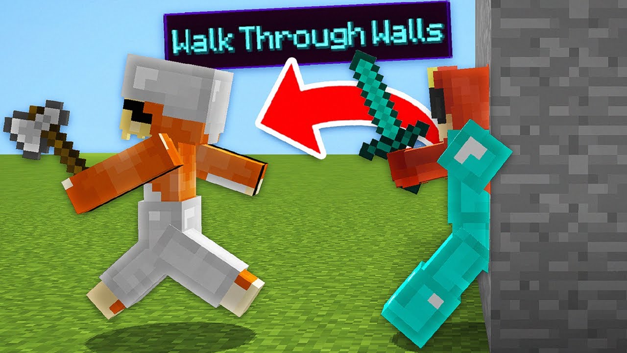 Minecraft manhunt but I can WALK THROUGH WALLS
