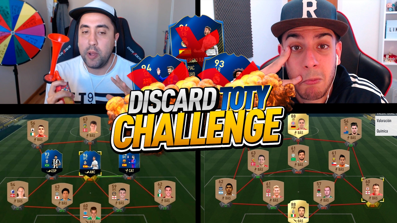 DISCARD TOTY CHALLENGE!!!!! EL RETO MAS SANGRIENTO DEL CANAL - FIFA 17 TOTY