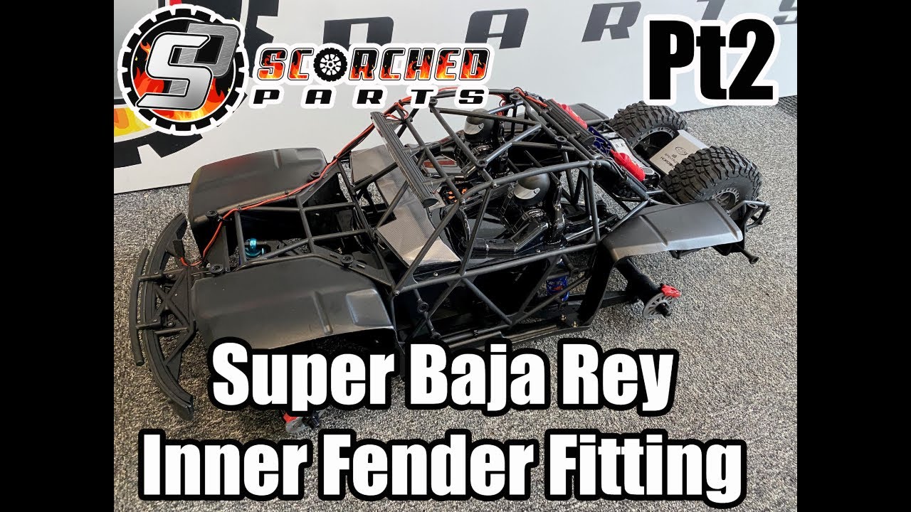 Scorched Parts Inner Fenders For Losi Super Baja Rey 2.0 Fitting Guide