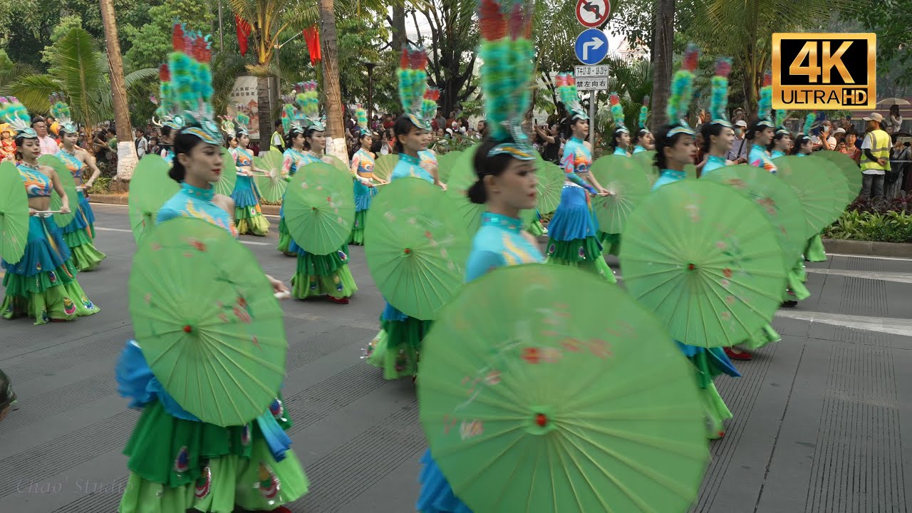 2023 Water Splashing Festival Parade, XiShuangBanNa, YunNan, China