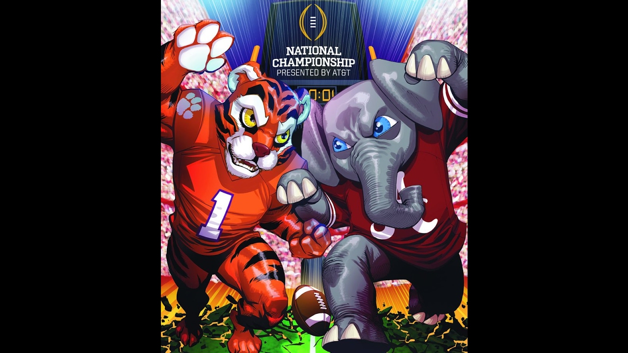 2016 National Championship Clemson vs  Alabama with Clemson Radio Call