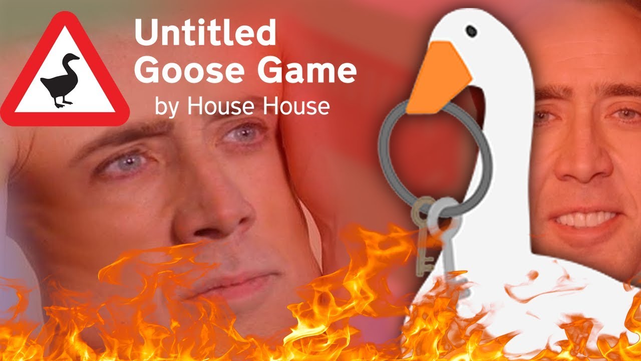 Untitled Goose Game pero soy un ganso mal&eacute;volo xd