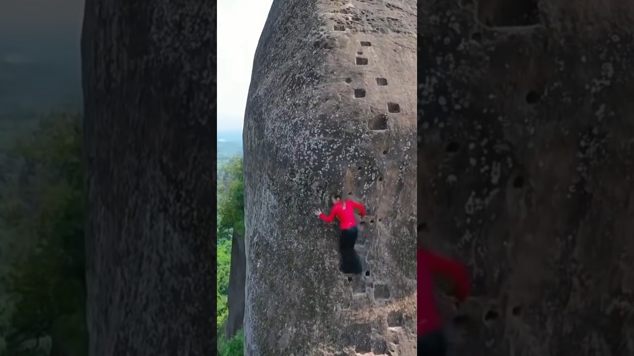 Climbing a Steep Cliff Without Safety Gear? This Is Dangerous But Amazing!