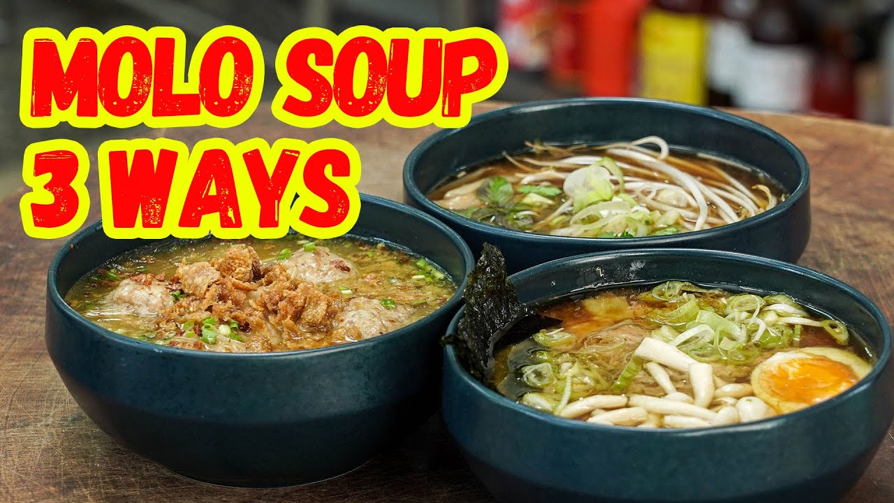 MOLO SOUP 3 WAYS (BASIC, RAMEN, PHO) | Ninong Ry
