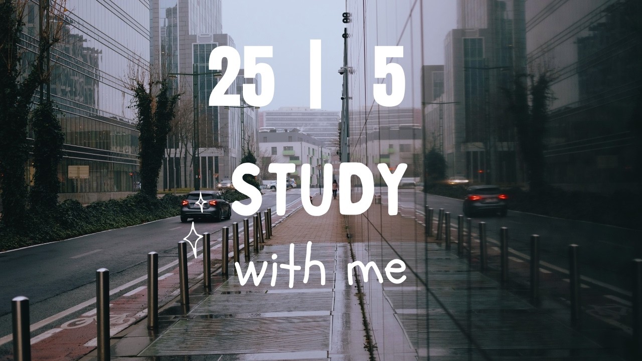 25/5 Pomodoro Timer | 3 x 25 min | Focus |Study | Reflection | Productivity #49