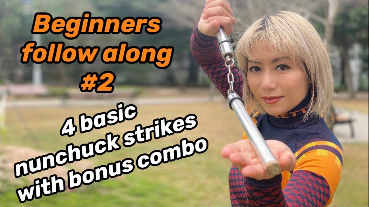 How to use nunchucks #2 : 5 basic nunchaku strikes, beginners follow along