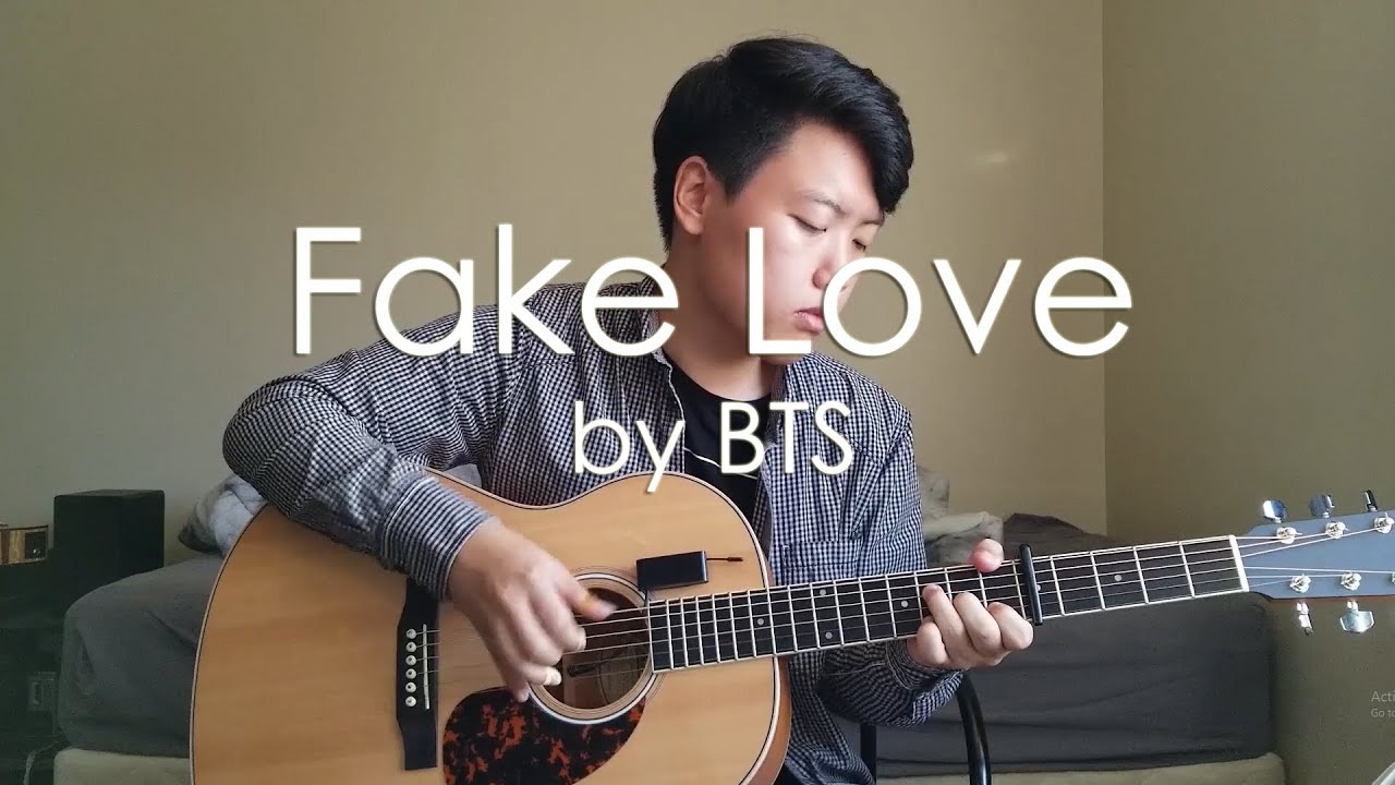 (BTS) Fake Love - [Free Tabs] Fingerstyle Guitar Cover