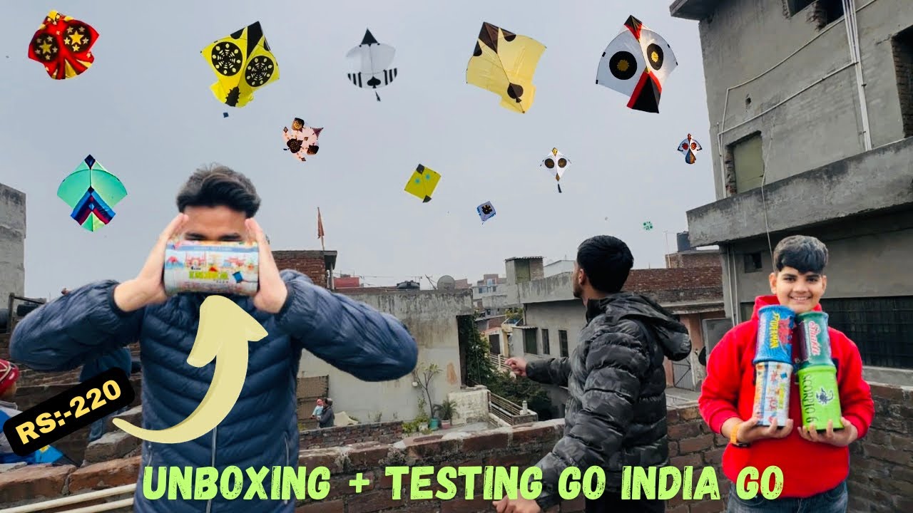 Unboxing + Testing Go India Go 😱 Best Gattu 😍 Kite Fighting 🔥 Kite Vlog 
