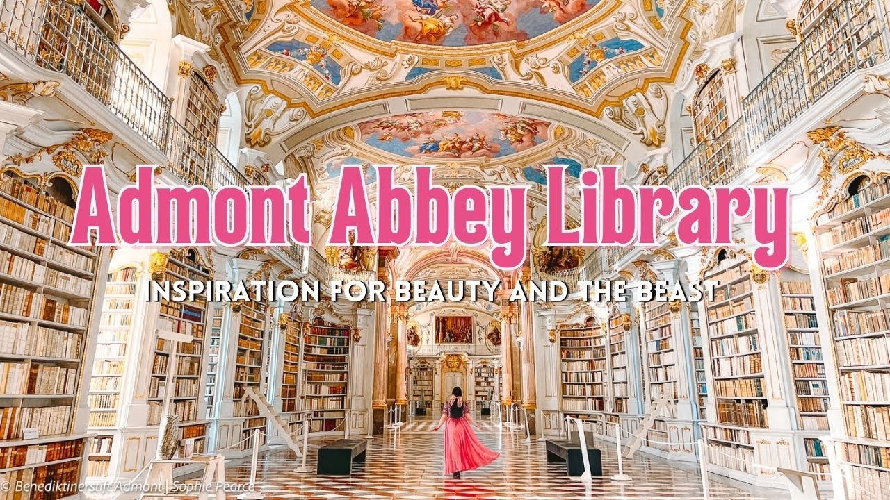 Fairytale Admont Abbey Library - inspiration for Beauty and the Beast 🥹💫📚🥀