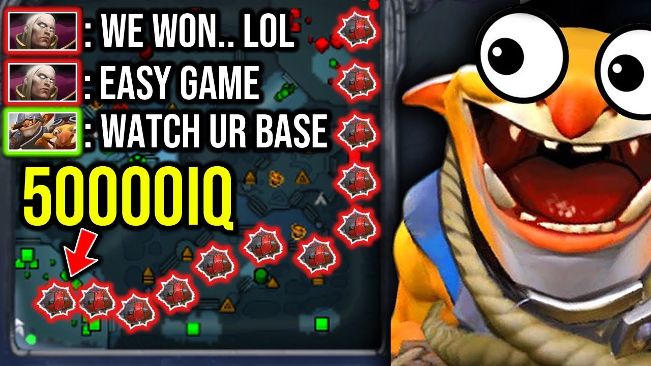 How real man play techies!! OMG 50000IQ EPIC Sh*t ONE SHOT THRONE SETUP FROM THE BASE!!!