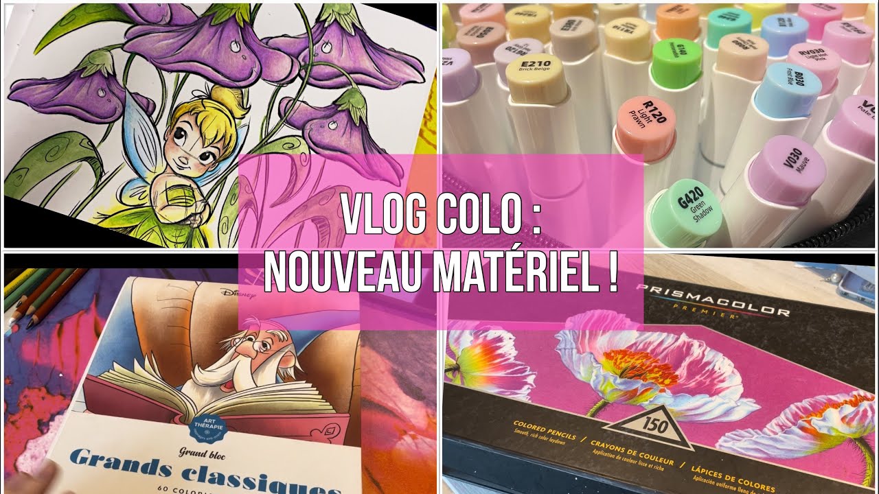 Vlog 6 ✏️ : Ohuhu , colos en cours, matériel coloriage