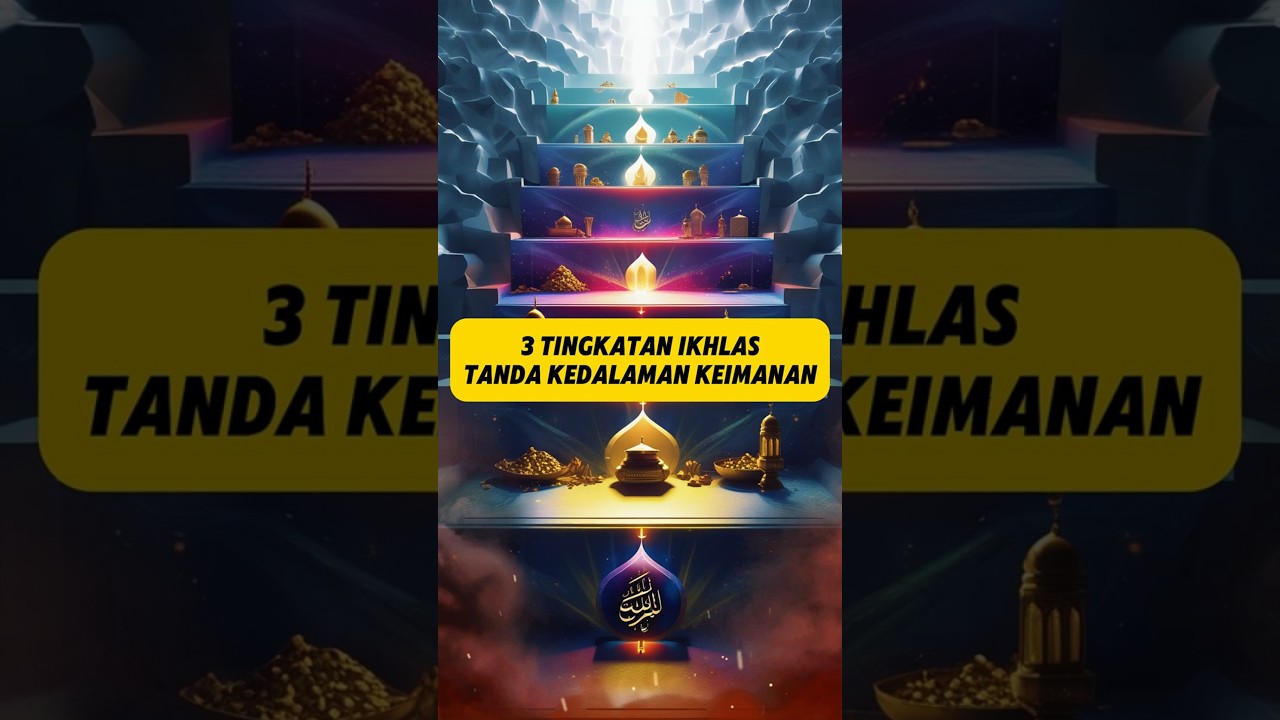 3 Tingkatan Ikhlas - Tanda Kedalaman Iman