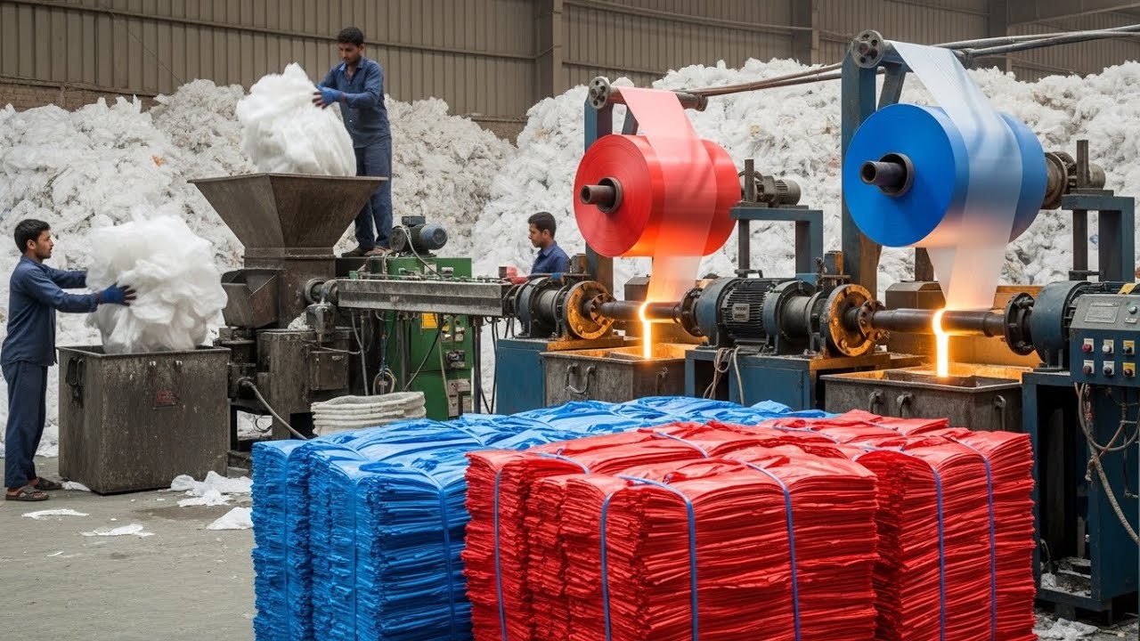 How Plastic Bags Are Manufactured | Recycling of Millions Old Plastic Bags