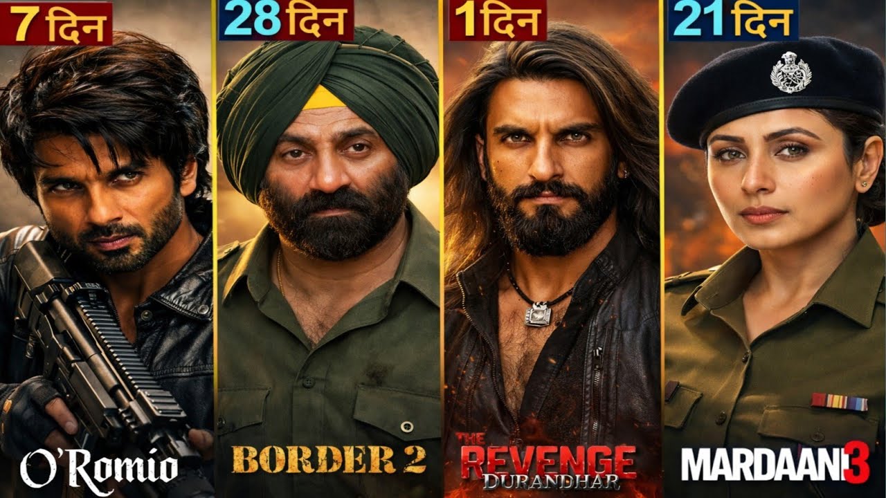 ORomeo movie 7 days worldwide box office collection mardaani 3,Border 2