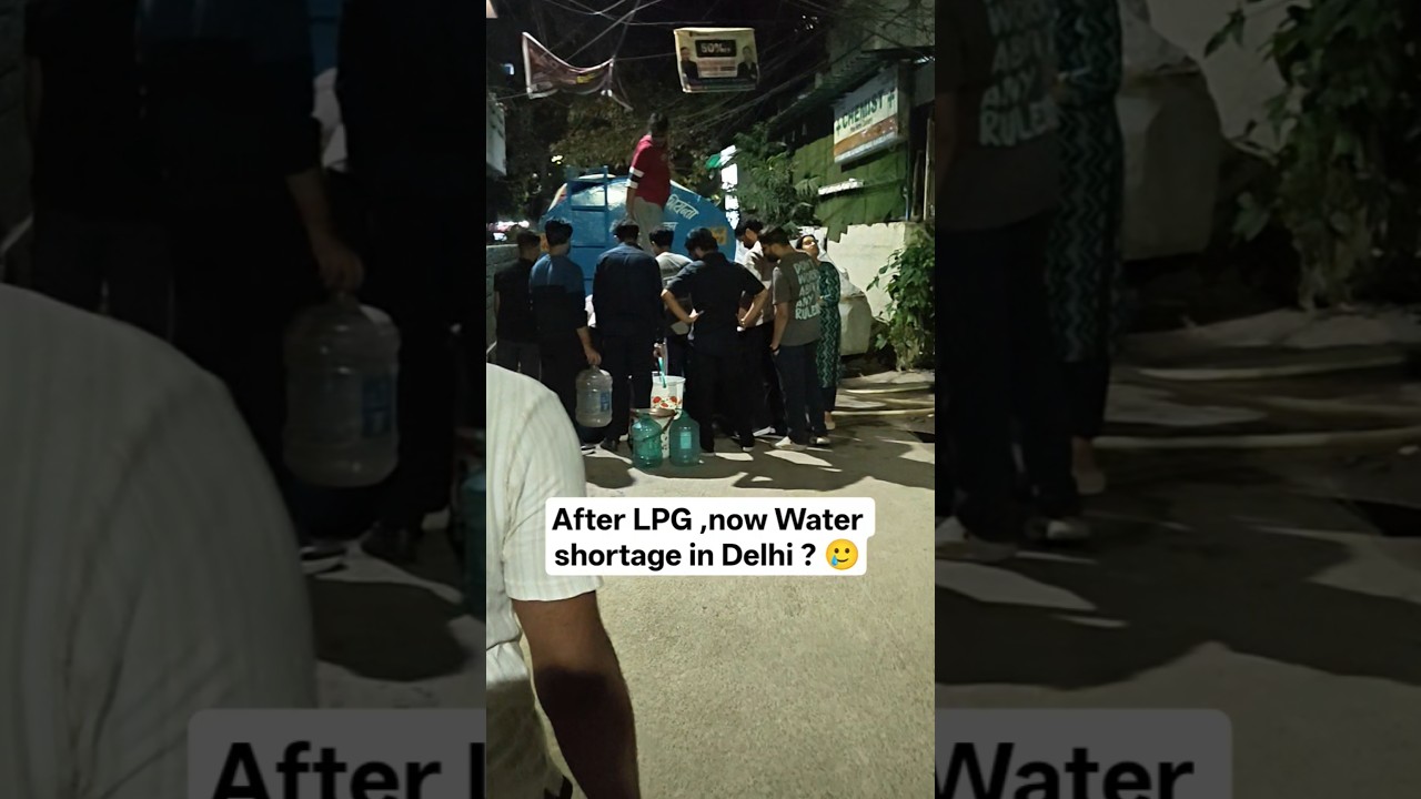 First LPG ...now Water Crisis In Delhi 🥲. #watershortage #delhi #watercrisis #watercrisisindelhi