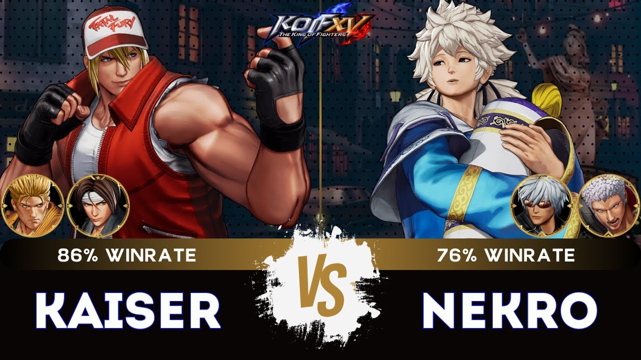 KOF XV ▰ KAISER (Terry/Ryo/Kyo) 🆚 NEKRO (K'/Meitekun/O.Yashiro) 🎞️Replay Match - 1/26