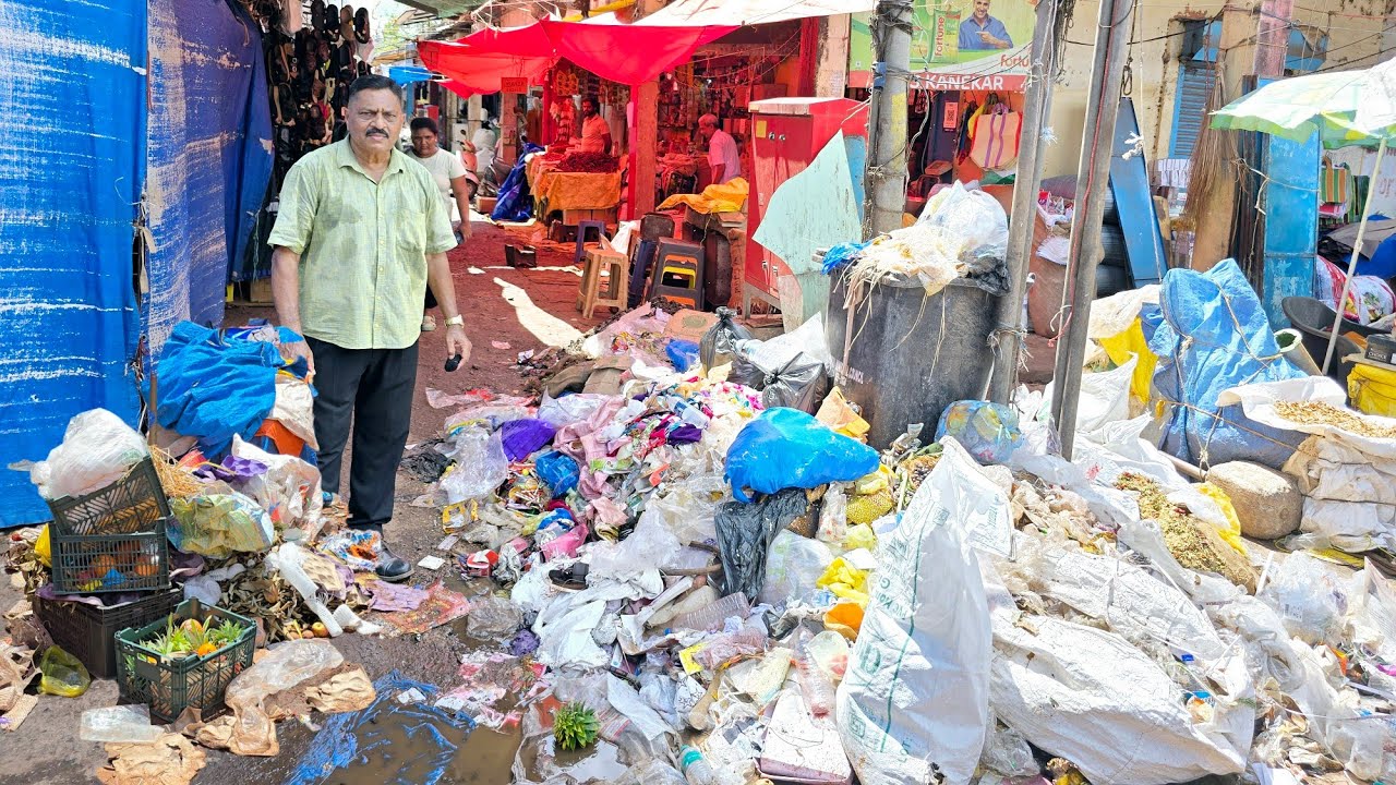 A Day In Mapusa Market: Garbage Overflows, Look At The Waste Issue.