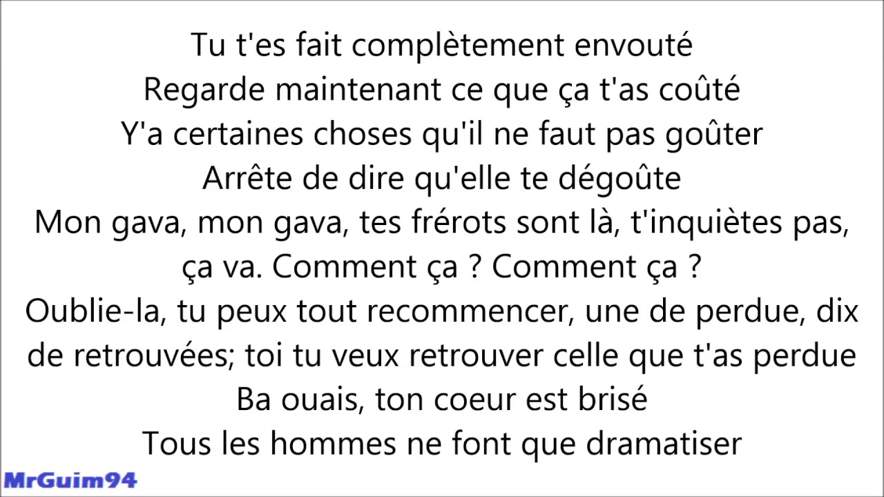 Black M - French Kiss [ Paroles/Lyrics Only]
