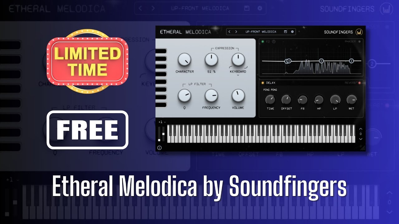 GREAT Plugin FREE FOR LIMITED TIME! Etheral Melodica by Soundfingers - Sound Demo