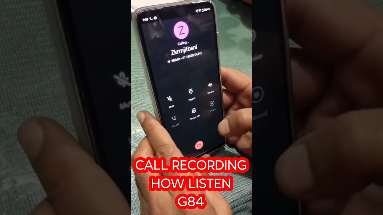 HOW LISTEN CALL RECORDING OF MOTOROLA G84 SMART PHONE. HOW order