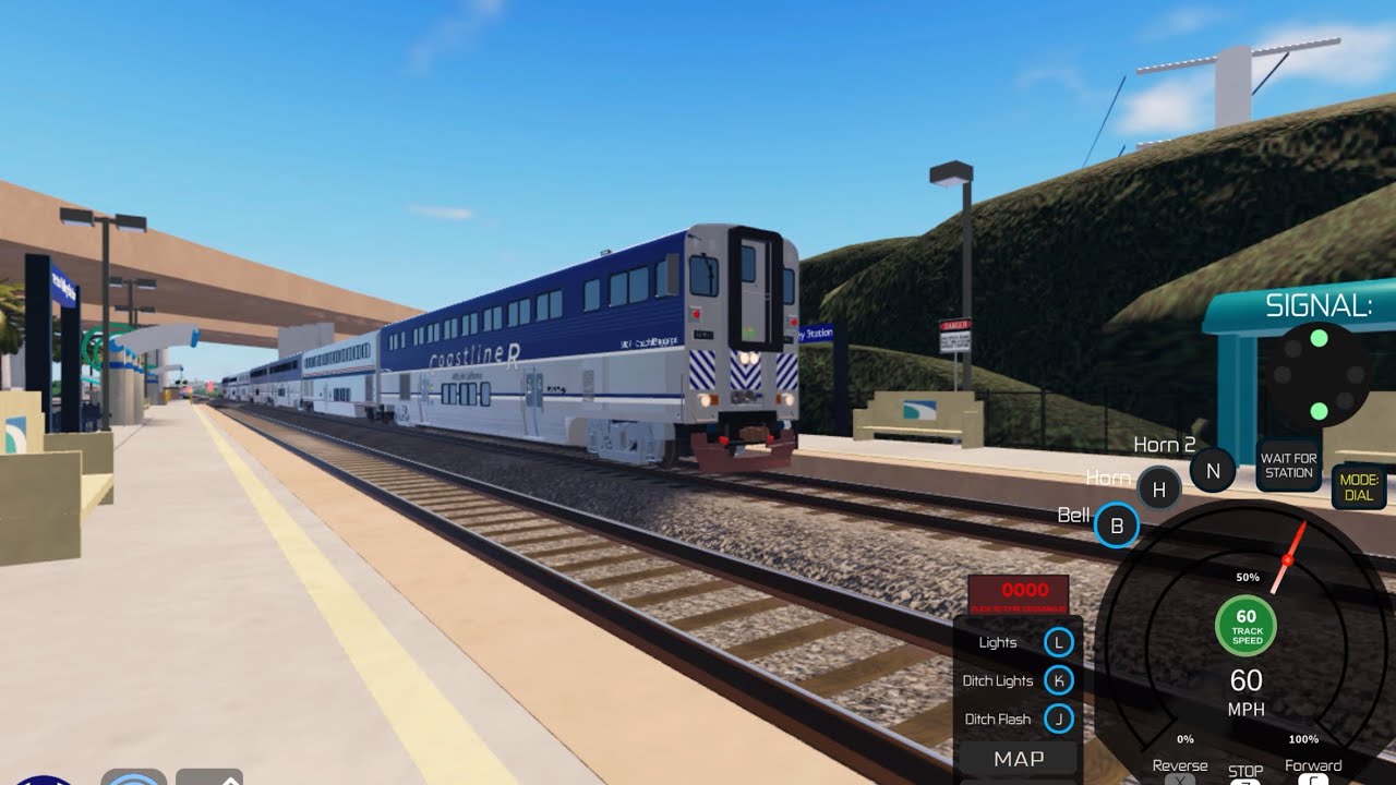 Amtrak 6907 on A595 flies past Sorrento valley as of 1/31/2012  