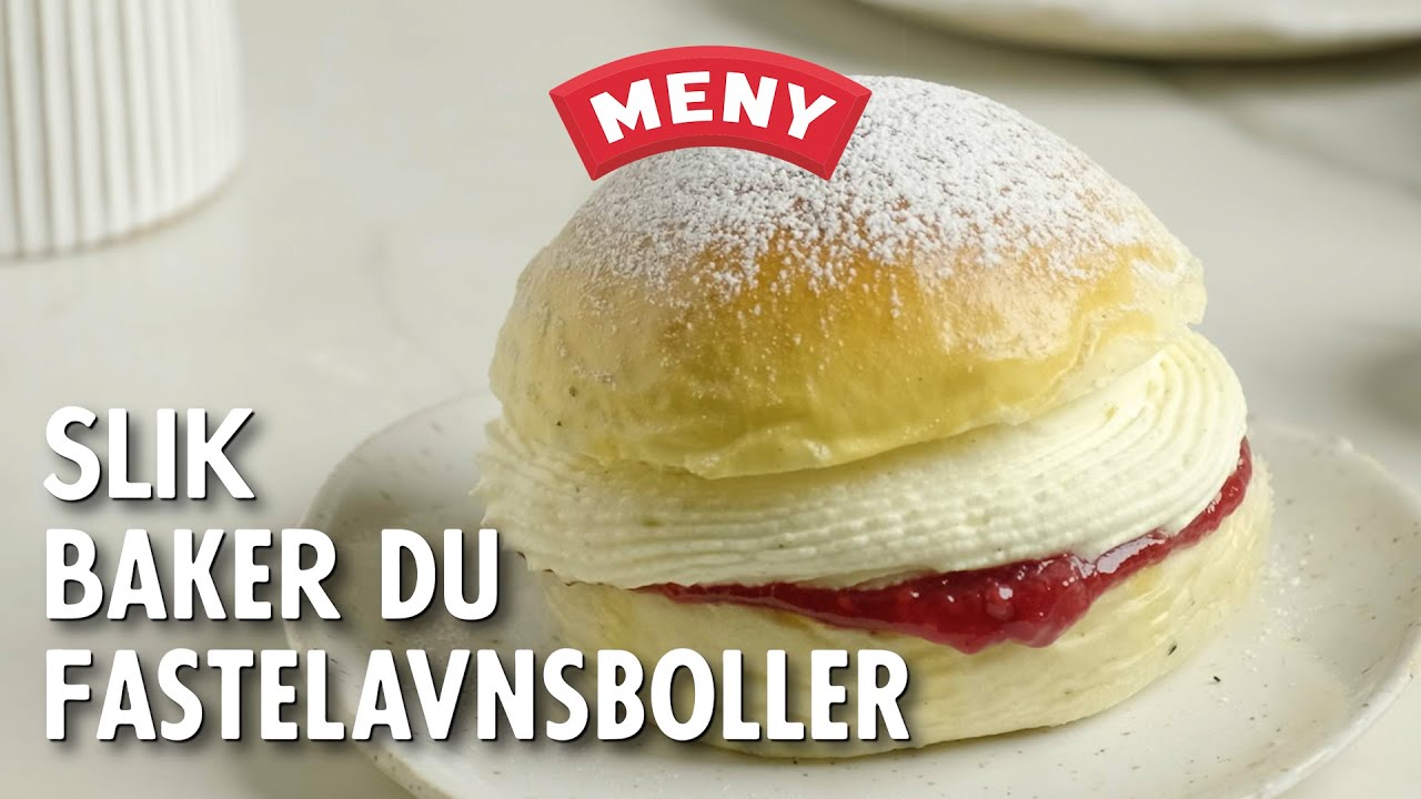 Slik baker du fastelavnsboller