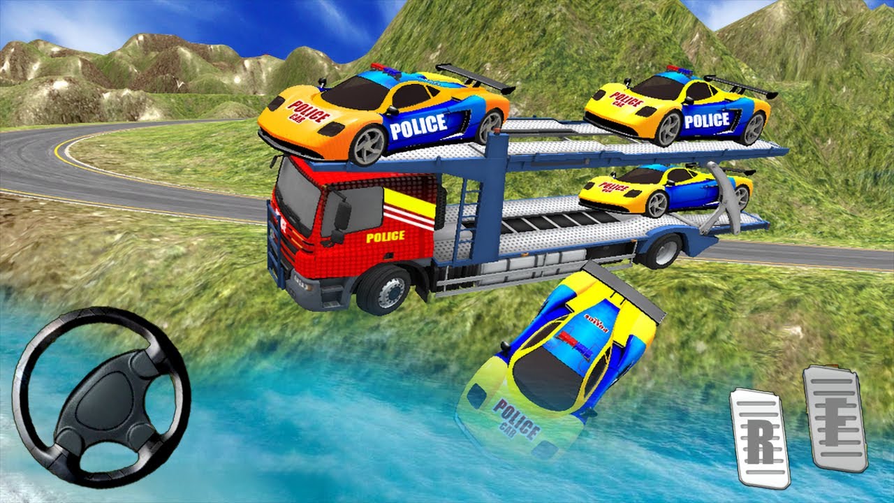 NYPD Police Car Offroad Transport Truck Simulator (by PinPrick Gamers) Android Gameplay [HD]