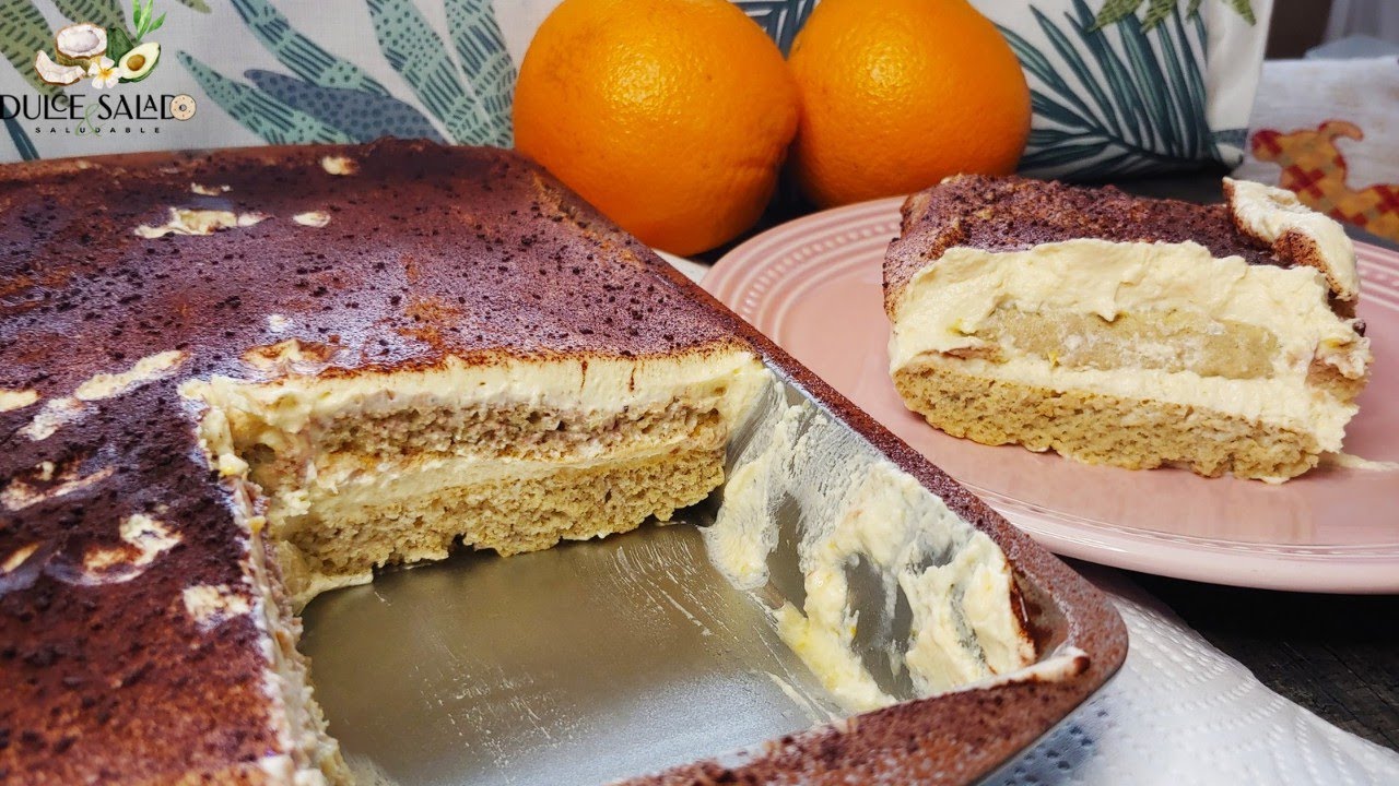 Postre SIN gluten y SIN azúcar / TIRAMISÚ de NARANJA