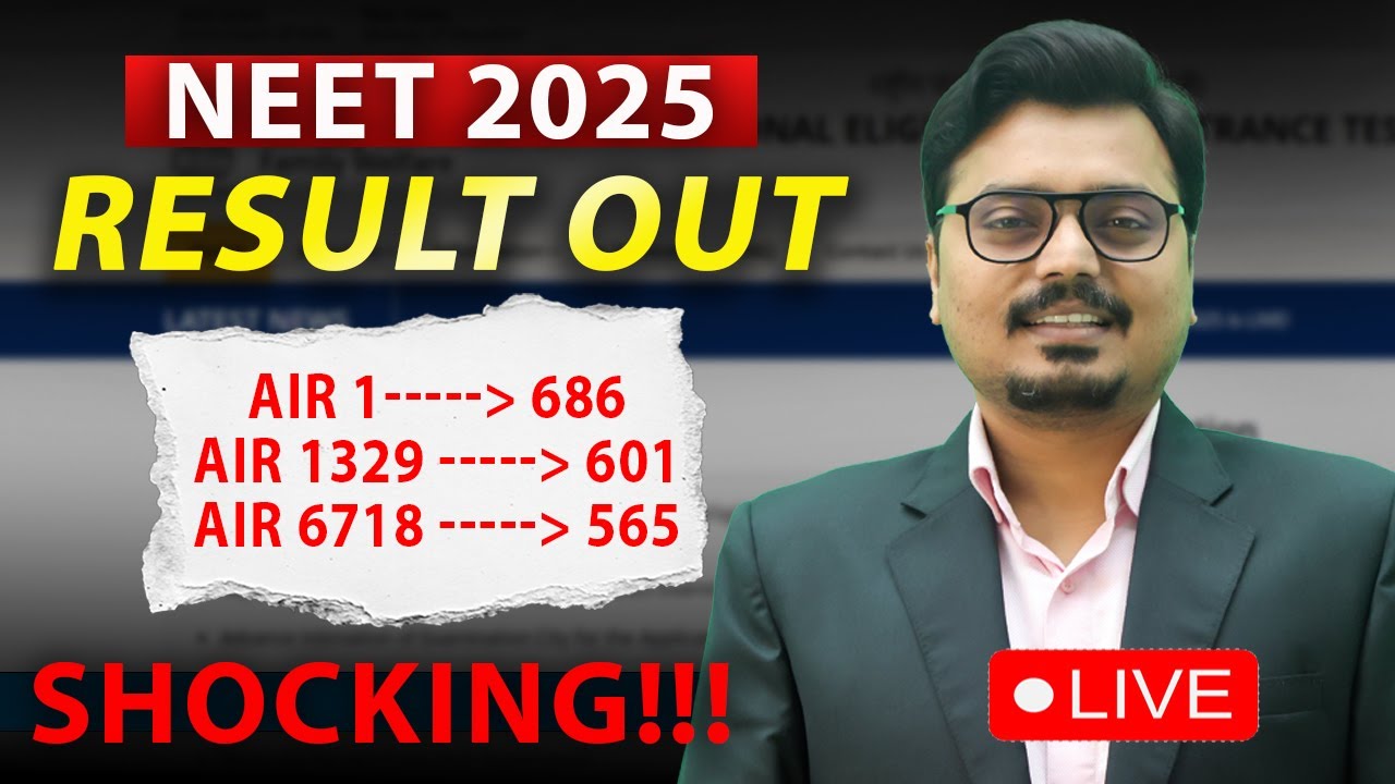 NEET 2025 Result Out! #neet2025