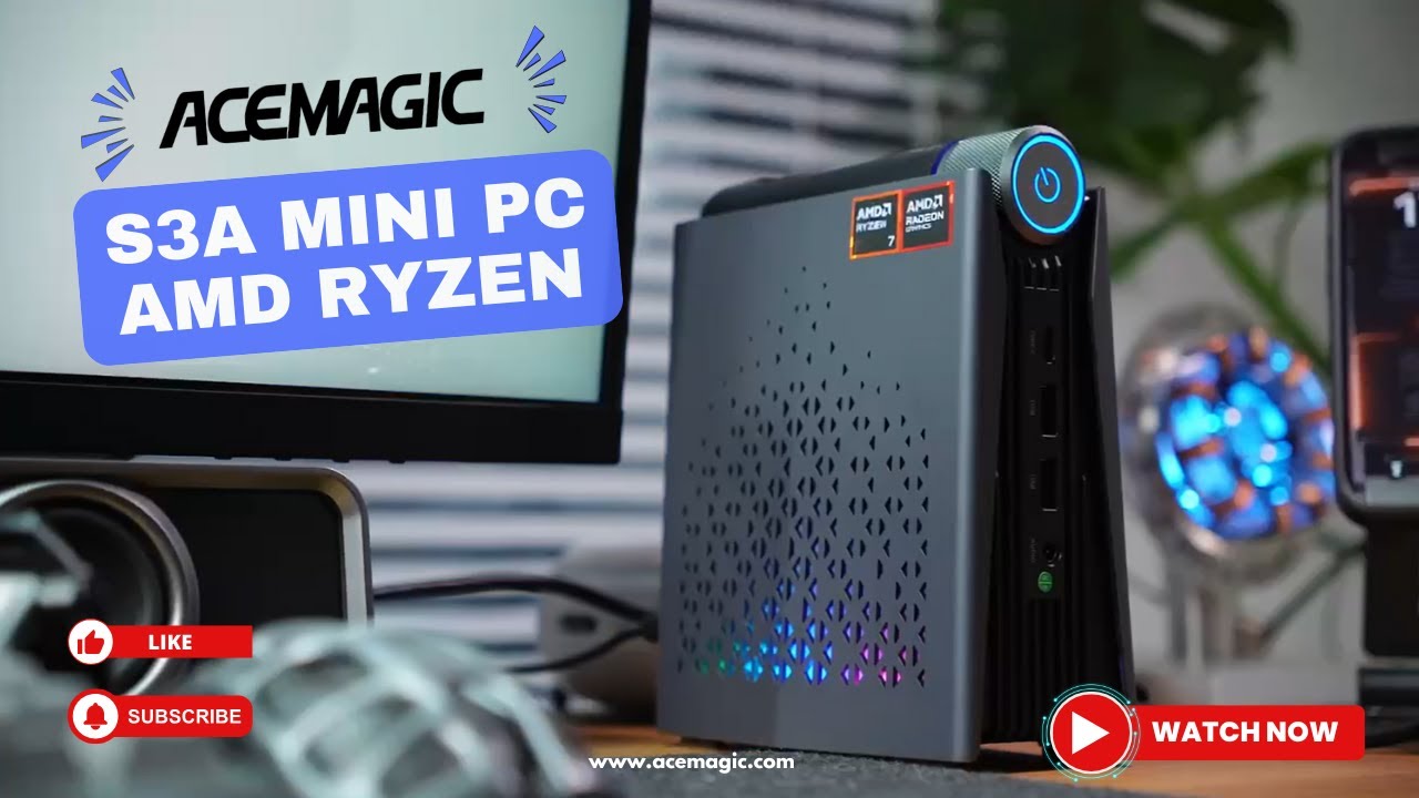 ACEMAGIC S3A AMD Ryzen Mini PC, an Upgraded Version of the top-rated ACEMAGIC AMR5 Mini PC 😲🖥️💥