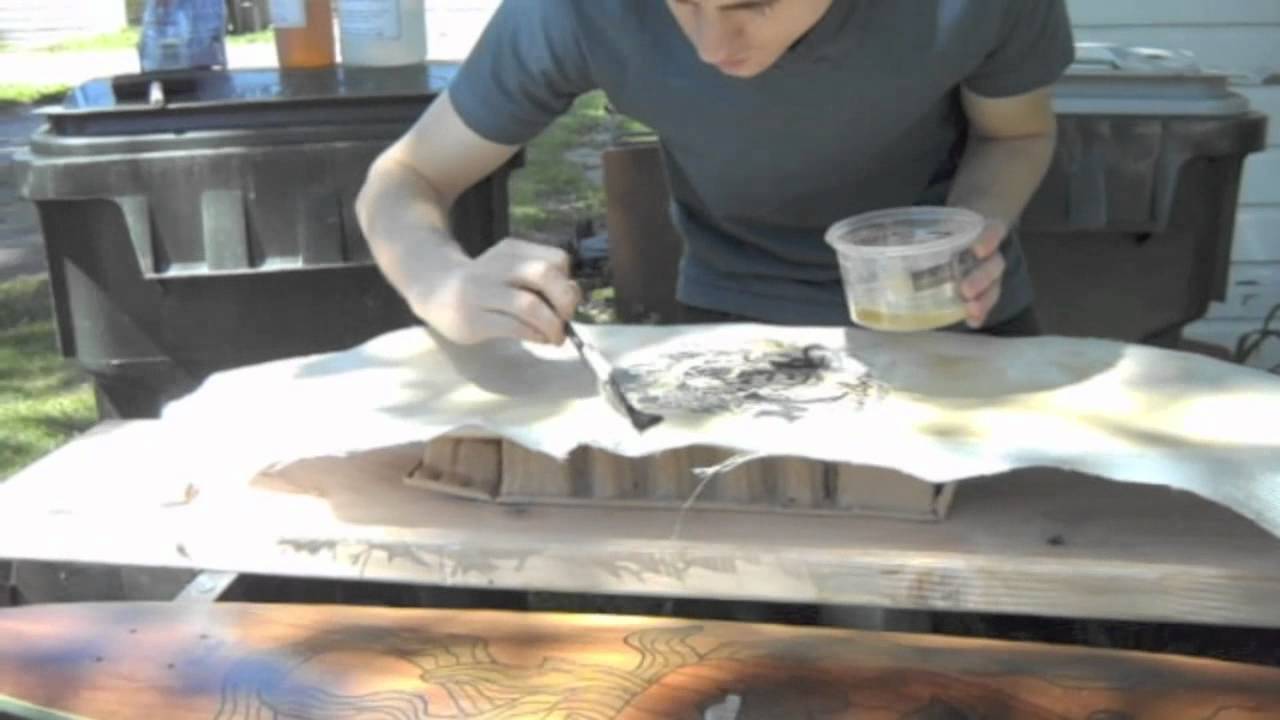 Rice Paper Graphic (Under Fiberglass) Tutorial