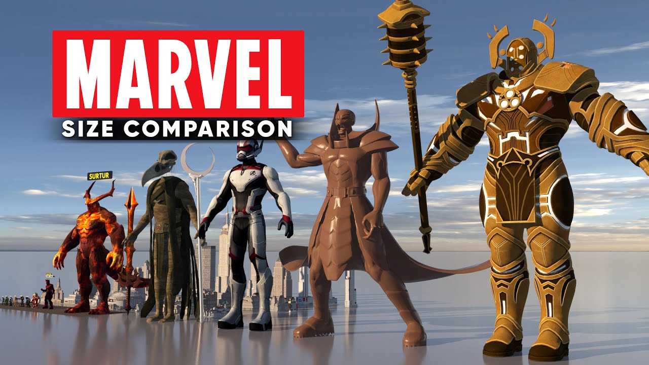 Marvel Characters Size Comparison: Who's the Tallest and Shortest?
