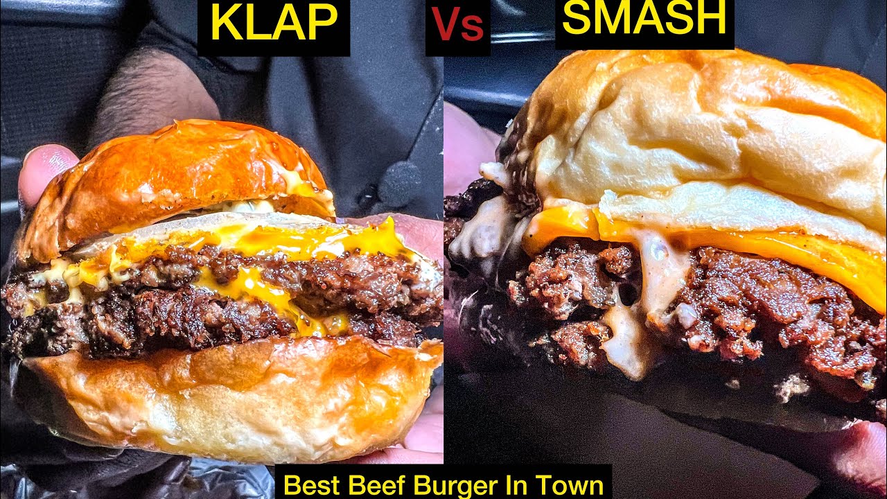 KLAP VS SMASH Beef Burgers Competition | Best Beef Burger in Lahore Ep#01, Food Street Pakistan