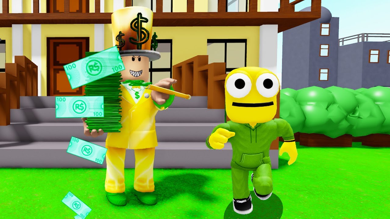 ENFERMER DANS LA MAISON DU RICHE MÉCHANT ! (Rob Mr Rich's Mansion Obby!)