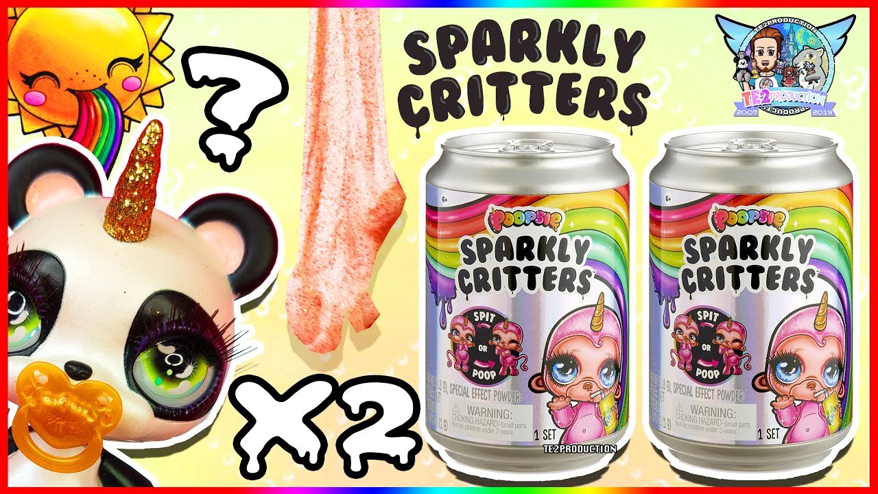 OUVERTURE 2 POOPSIE SPARKLY CRITTERS : CANETTES AVEC DES SURPRISES !