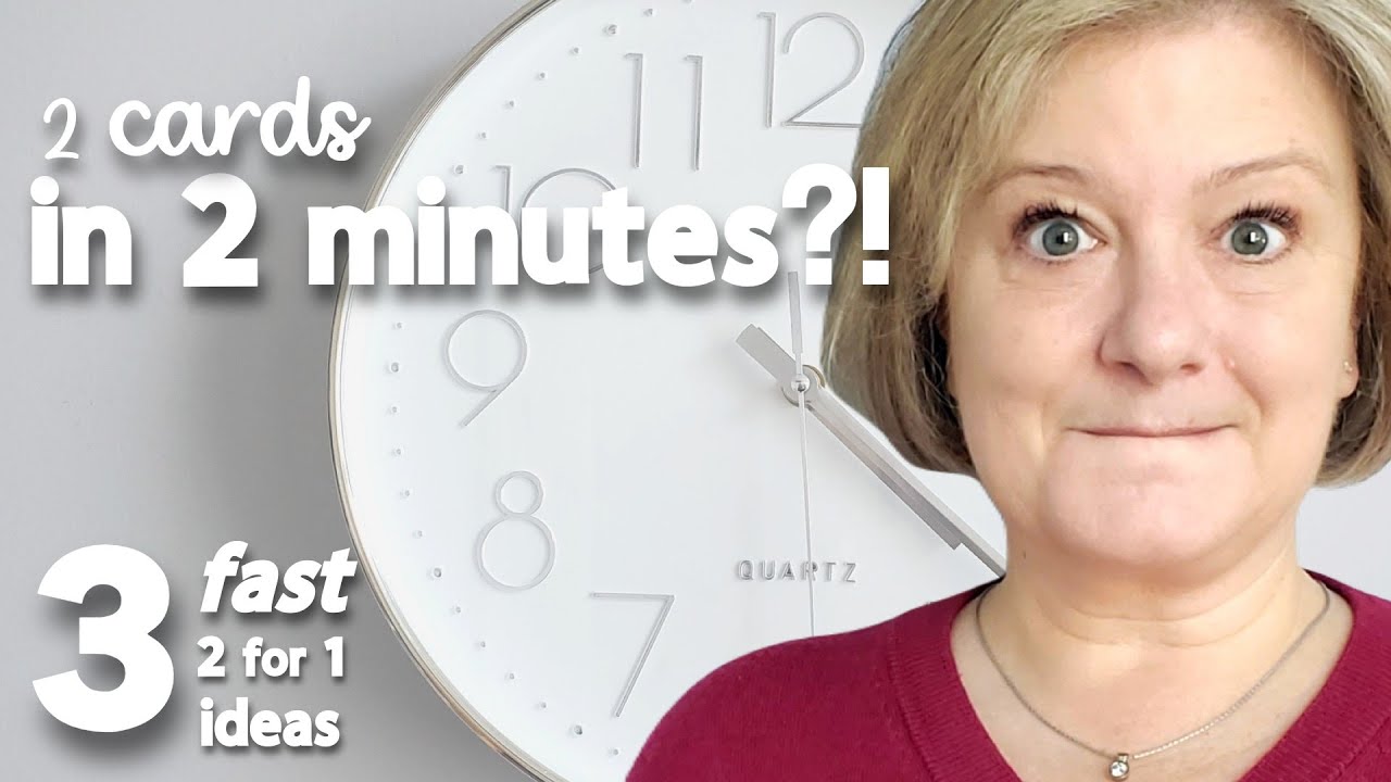 Two Christmas Cards in Two Minutes - is it even possible?