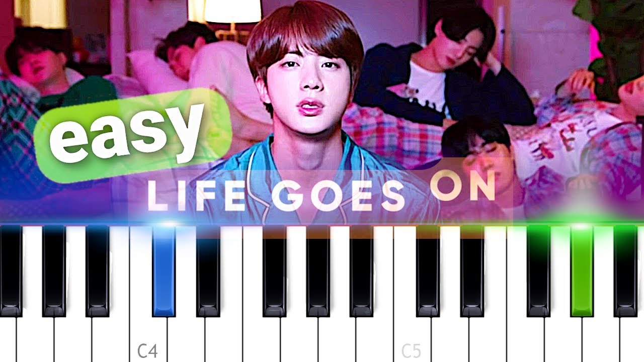 BTS - Life Goes On  | EASY PIANO TUTORIAL