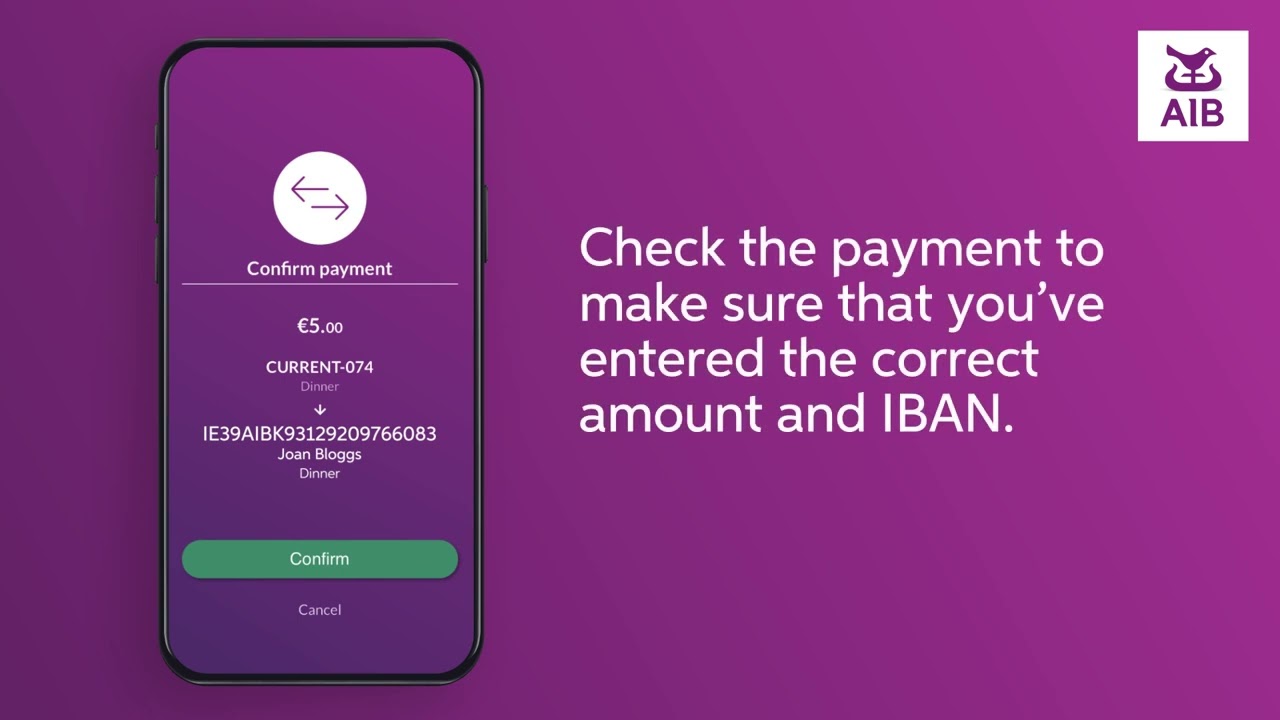 How To Make a One off Payment in Your AIB app