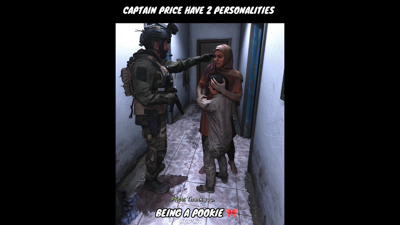 Captain Price Being A Pookie vs Being Cold - Two Personality meme 🎀💀 #shorts #cod #modernwarfare