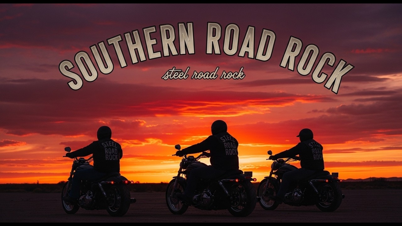 Steel Road Rock – Electric Nightflare Highway 🌑⚡ Neon Horizon | Rebels Ride the Endless Signal