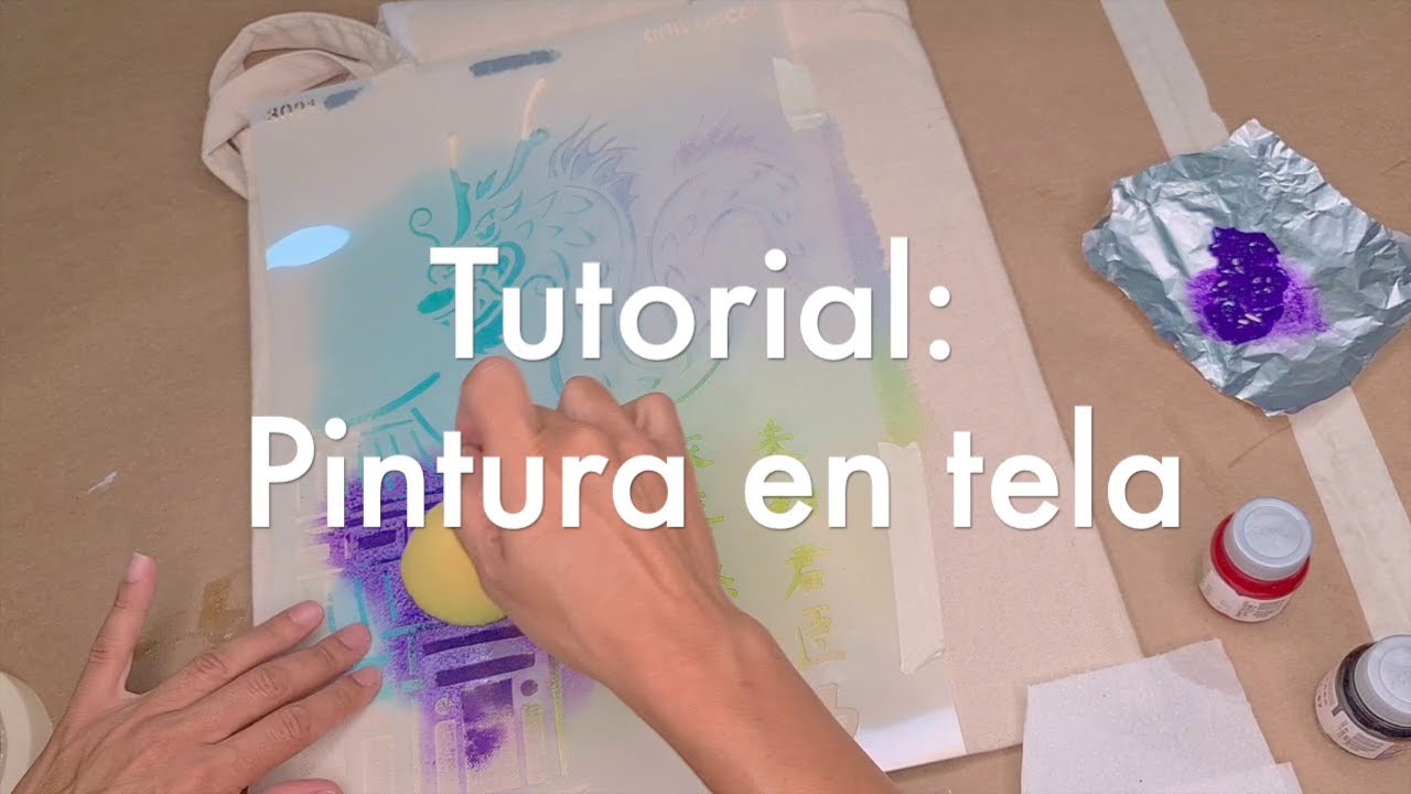 Cómo pintar en tela | Tutorial de Pinzell de Paper | #DIY