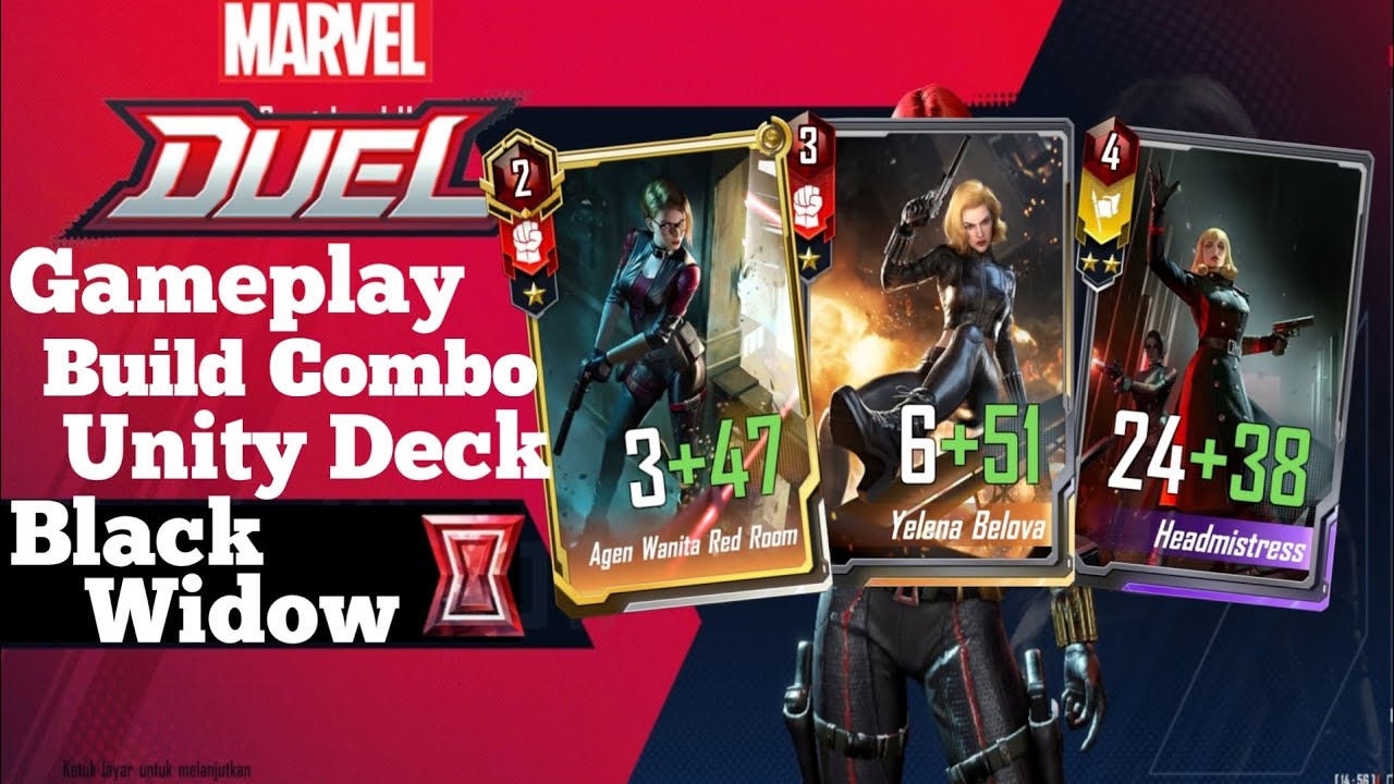 Marvel Duel | Gameplay New Unity Deck Black Widow