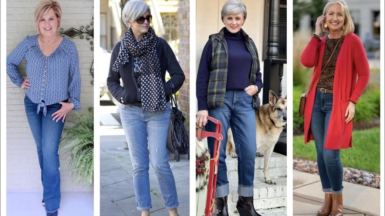 FASHION CLOTHING FOR WOMEN AGED +50 +60 YEARS +70 YEARS + 80 YEARS CLOTHING COMBINATIONS FOR LADIES