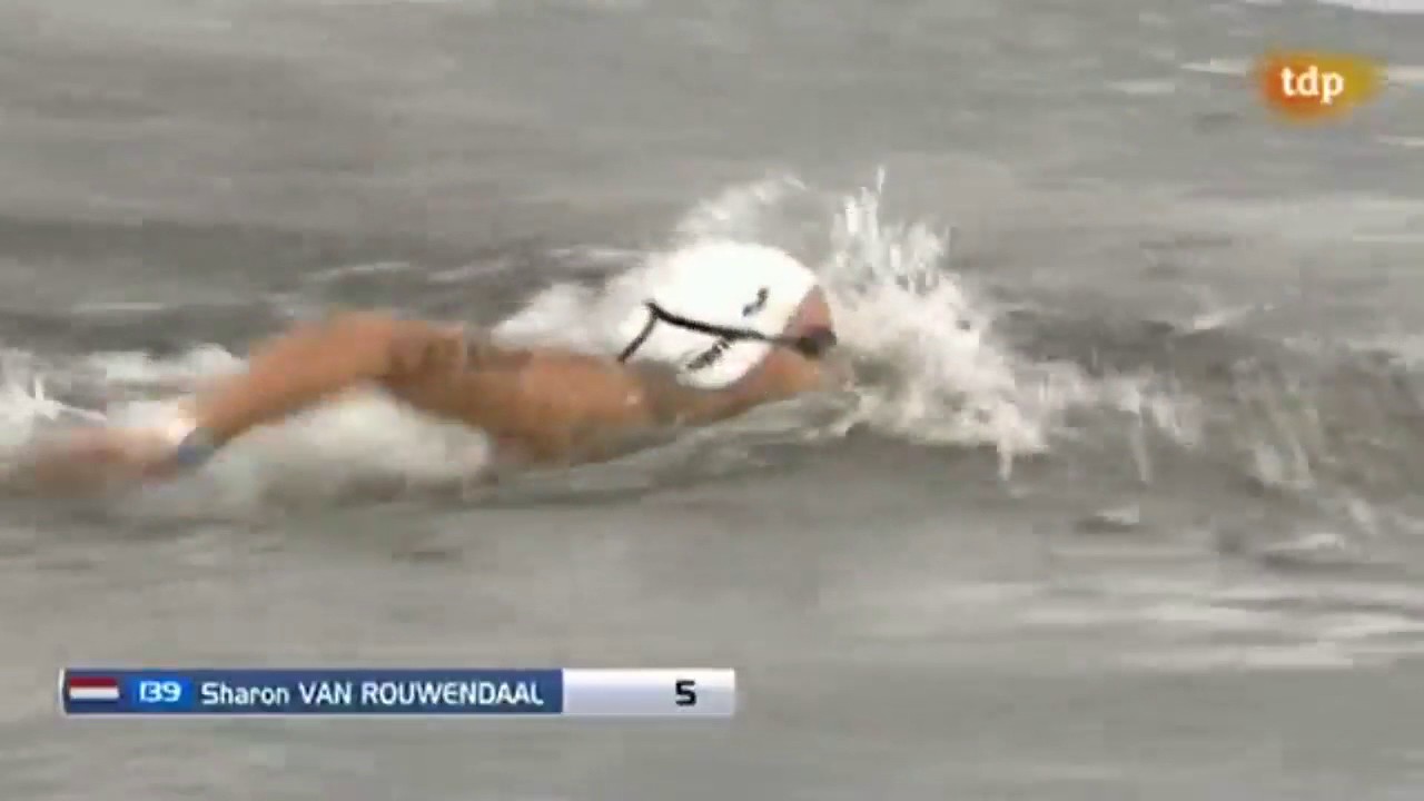 Final 5 Kms Aguas Abiertas Femenino (Resumen) (Mireia Belmonte (Bronce)) (14-08-14)